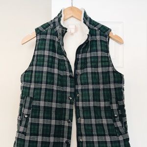 Plaid SKIES ARE BLUE vest